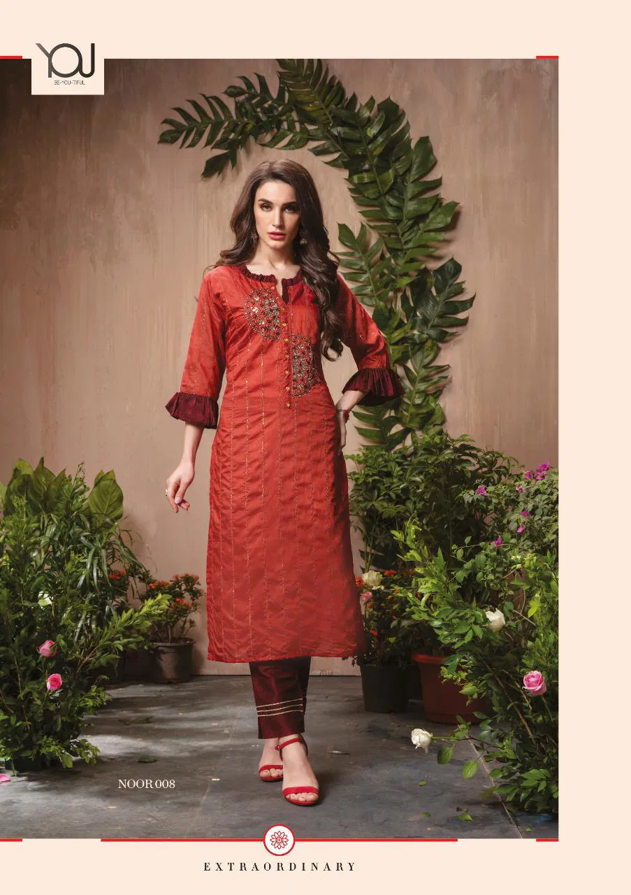 Wanna Noor latest Fancy Designer Festive Wear Kurti With Bottom Collection